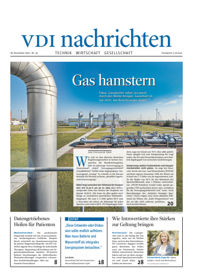 Cover der Ausgabe: VDI nachrichten Jahrgang 79 (2025), Heft 24