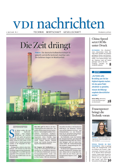 Cover of Volume: VDI nachrichten Volume 80 (2026), Issue 07