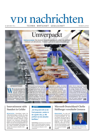 Cover of Volume: VDI nachrichten Volume 80 (2026), Issue 09