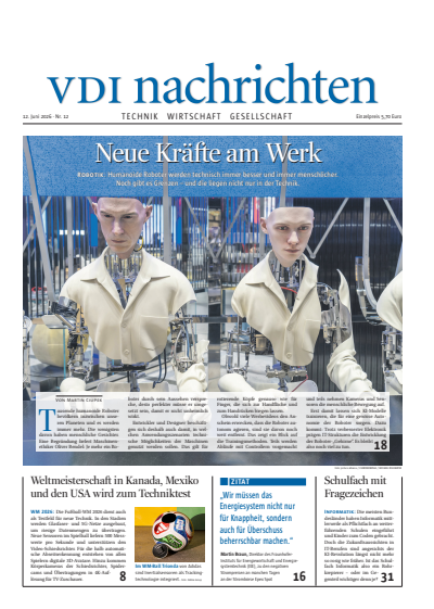 Cover of Volume: VDI nachrichten Volume 80 (2026), Issue 12