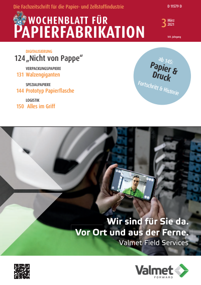Cover der Ausgabe: Wochenblatt für Papierfabrikation Jahrgang 149 (2021), Heft 3