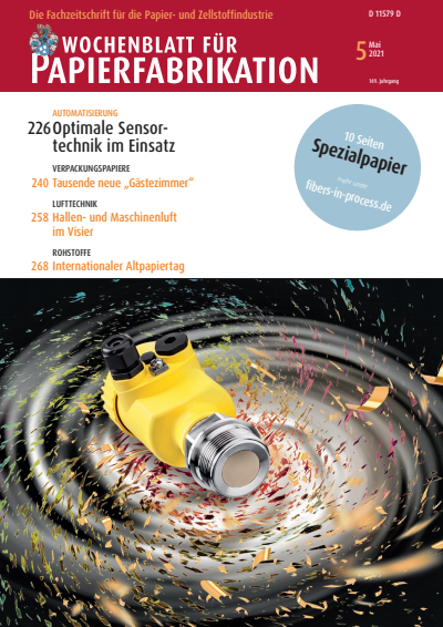 Cover der Ausgabe: Wochenblatt für Papierfabrikation Jahrgang 149 (2021), Heft 5