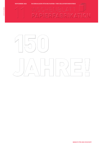 Cover der Ausgabe: Wochenblatt für Papierfabrikation Jahrgang 150 (2022), Heft 10-11