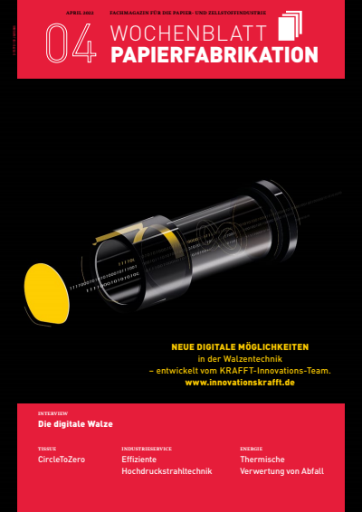 Cover der Ausgabe: Wochenblatt für Papierfabrikation Jahrgang 150 (2022), Heft 4