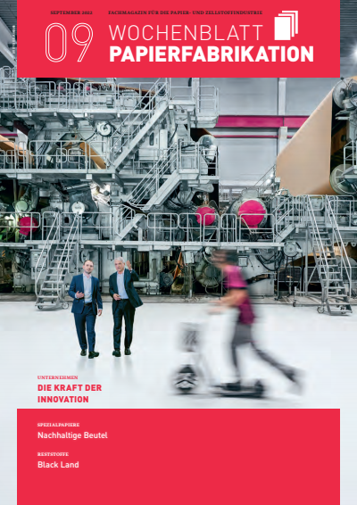 Cover der Ausgabe: Wochenblatt für Papierfabrikation Jahrgang 150 (2022), Heft 9