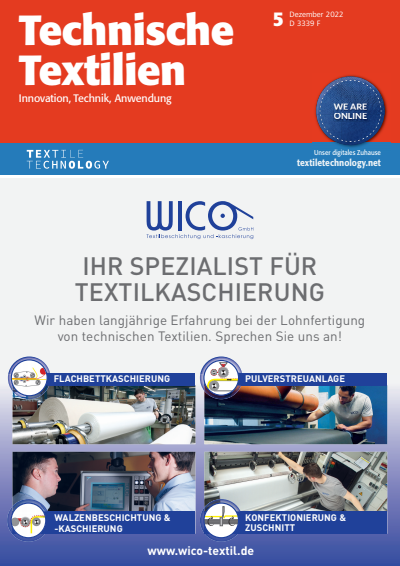Cover of Volume: Technische Textilien Volume 65 (2022), Edition 5