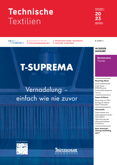 Cover of Volume: Technische Textilien Volume 66 (2023), Edition 1