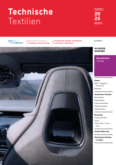 Cover der Ausgabe: Technische Textilien Jahrgang 68 (2025), Heft 3