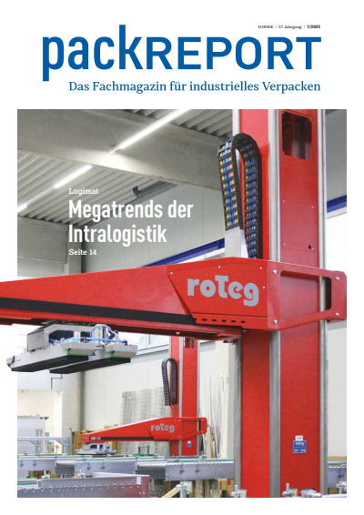 Cover der Ausgabe: packREPORT Jahrgang 57 (2025), Heft 1