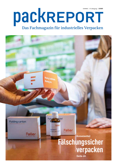 Cover der Ausgabe: packREPORT Jahrgang 57 (2025), Heft 3