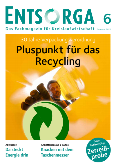Cover der Ausgabe: ENTSORGA-Magazin Jahrgang 40 (2021), Heft 6