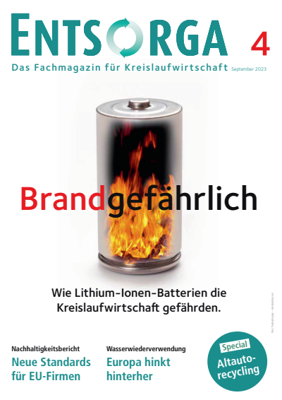 Cover der Ausgabe: ENTSORGA-Magazin Jahrgang 42 (2023), Heft 4