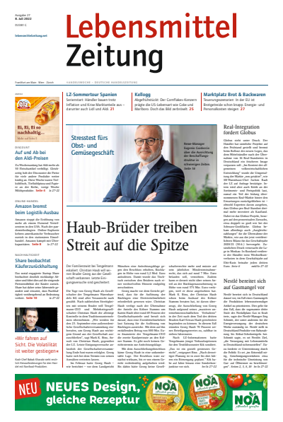 Cover of Volume: Lebensmittel Zeitung Volume 74 (2022), Edition 27