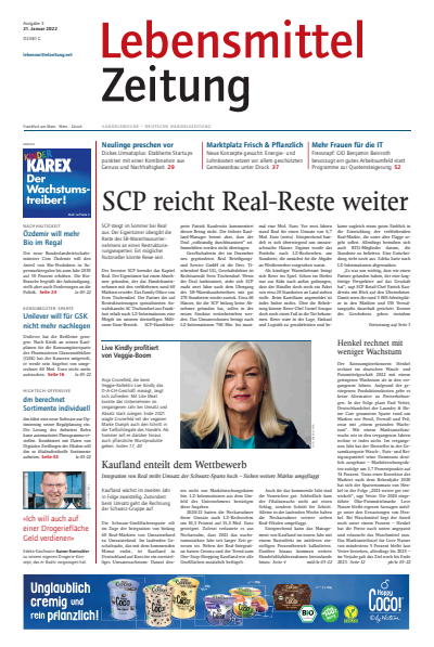 Cover der Ausgabe: Lebensmittel Zeitung Jahrgang 74 (2022), Heft 3