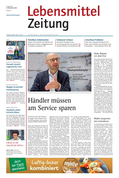 Cover der Ausgabe: Lebensmittel Zeitung Jahrgang 74 (2022), Heft 49