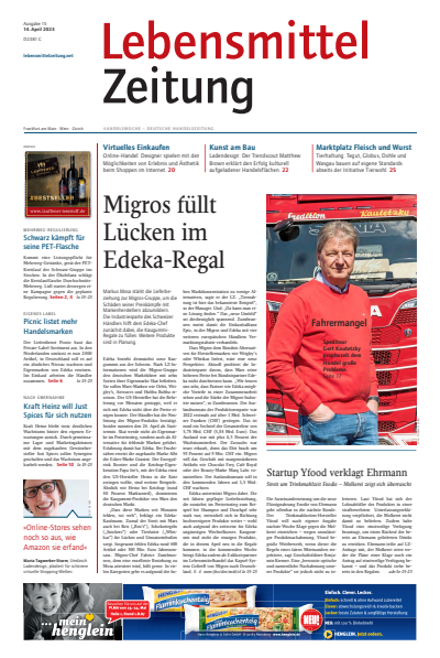 Cover der Ausgabe: Lebensmittel Zeitung Jahrgang 75 (2023), Heft 15