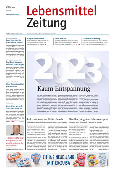 Cover of Volume: Lebensmittel Zeitung Volume 75 (2023), Edition 1