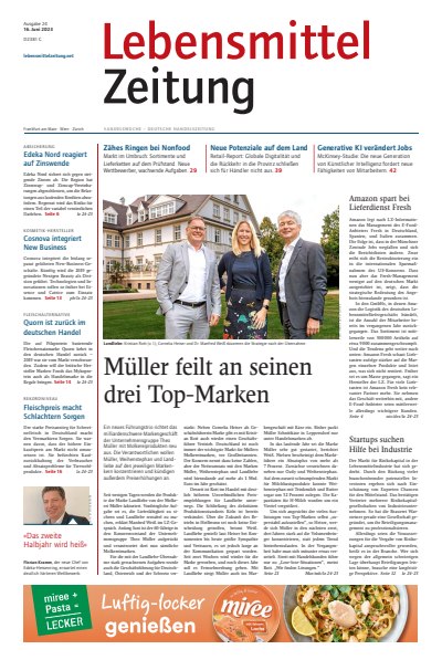 Cover of Volume: Lebensmittel Zeitung Volume 75 (2023), Edition 24