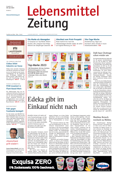 Cover of Volume: Lebensmittel Zeitung Volume 75 (2023), Edition 26