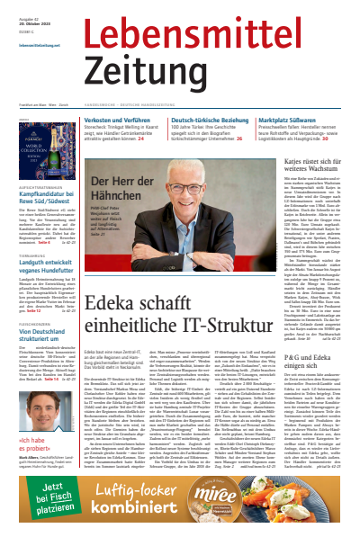 Cover der Ausgabe: Lebensmittel Zeitung Jahrgang 75 (2023), Heft 42
