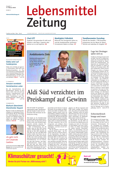Cover of Volume: Lebensmittel Zeitung Volume 75 (2023), Edition 7