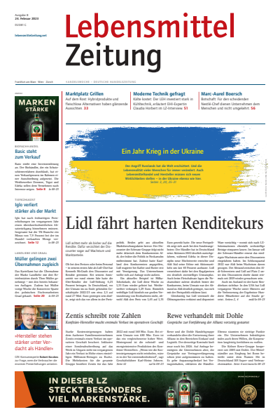 Cover of Volume: Lebensmittel Zeitung Volume 75 (2023), Edition 8