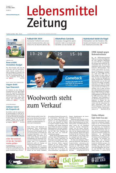 Cover of Volume: Lebensmittel Zeitung Volume 76 (2024), Edition 12