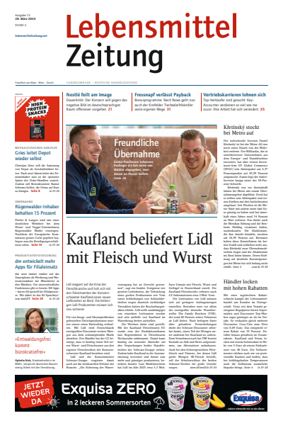 Cover of Volume: Lebensmittel Zeitung Volume 76 (2024), Edition 13