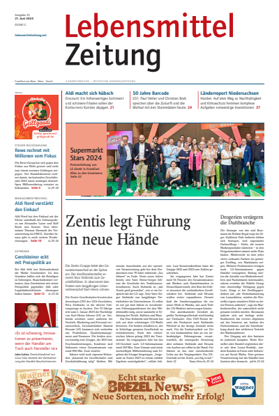 Cover of Volume: Lebensmittel Zeitung Volume 76 (2024), Edition 25