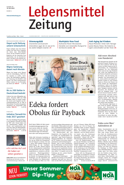 Cover of Volume: Lebensmittel Zeitung Volume 76 (2024), Edition 29