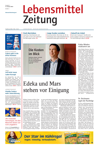 Cover der Ausgabe: Lebensmittel Zeitung Jahrgang 76 (2024), Heft 2