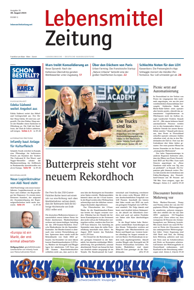 Cover of Volume: Lebensmittel Zeitung Volume 76 (2024), Edition 35