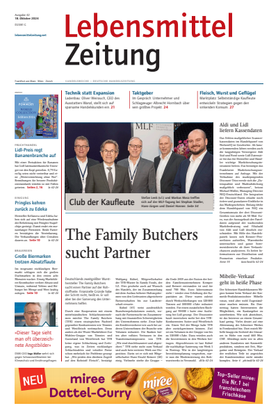 Cover of Volume: Lebensmittel Zeitung Volume 76 (2024), Edition 42