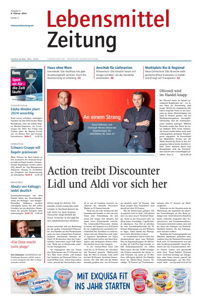 Cover der Ausgabe: Lebensmittel Zeitung Jahrgang 76 (2024), Heft 6