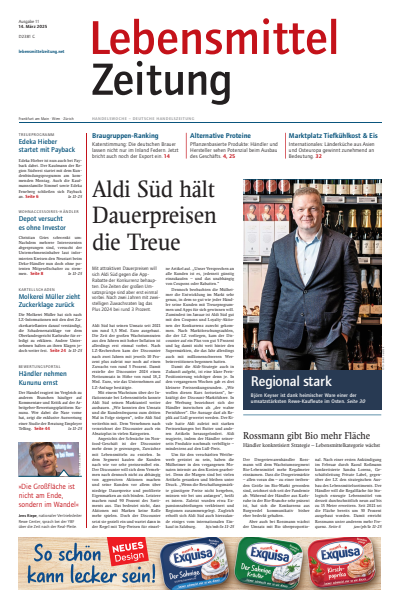 Cover der Ausgabe: Lebensmittel Zeitung Jahrgang 77 (2025), Heft 11