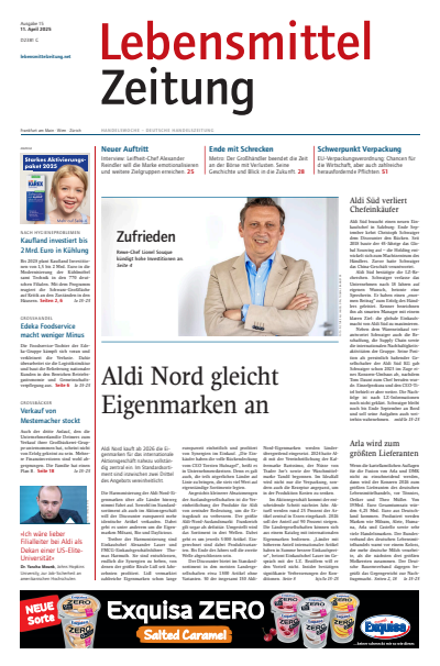 Cover der Ausgabe: Lebensmittel Zeitung Jahrgang 77 (2025), Heft 15