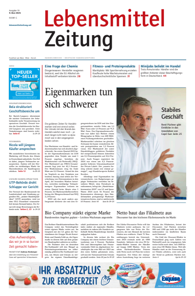 Cover der Ausgabe: Lebensmittel Zeitung Jahrgang 77 (2025), Heft 19