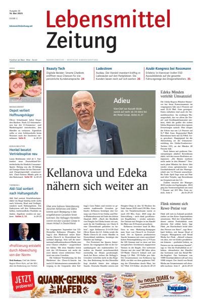 Cover der Ausgabe: Lebensmittel Zeitung Jahrgang 77 (2025), Heft 20