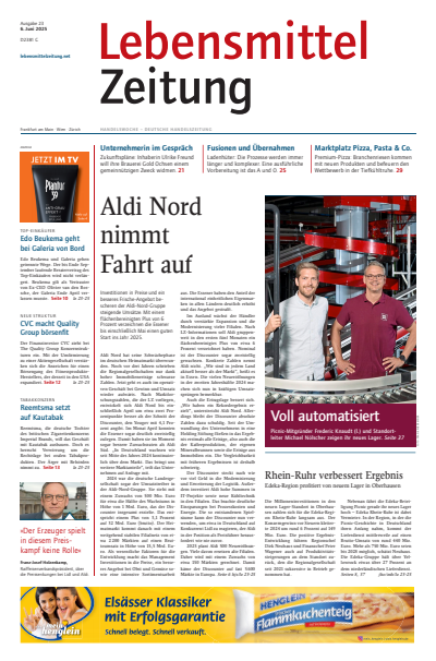Cover der Ausgabe: Lebensmittel Zeitung Jahrgang 77 (2025), Heft 23
