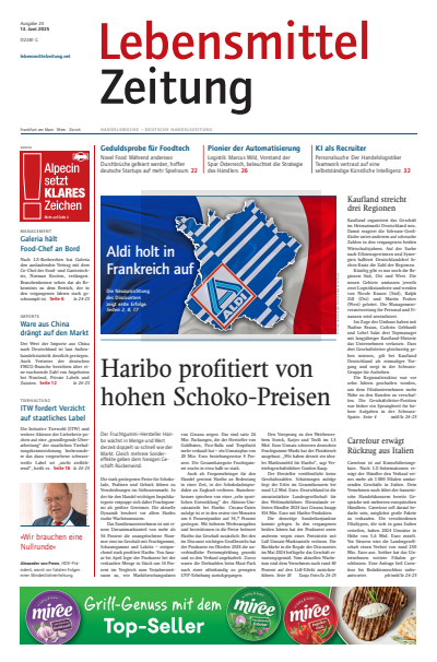 Cover der Ausgabe: Lebensmittel Zeitung Jahrgang 77 (2025), Heft 24