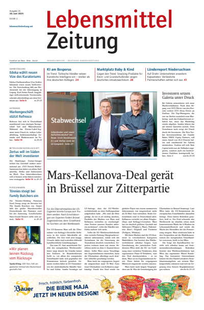 Cover der Ausgabe: Lebensmittel Zeitung Jahrgang 77 (2025), Heft 25