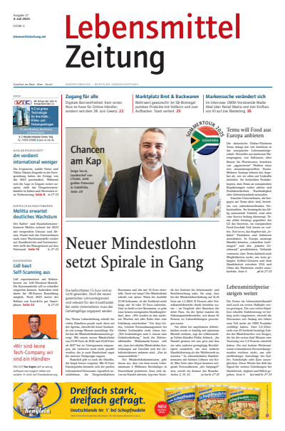 Cover of Volume: Lebensmittel Zeitung Volume 77 (2025), Edition 27