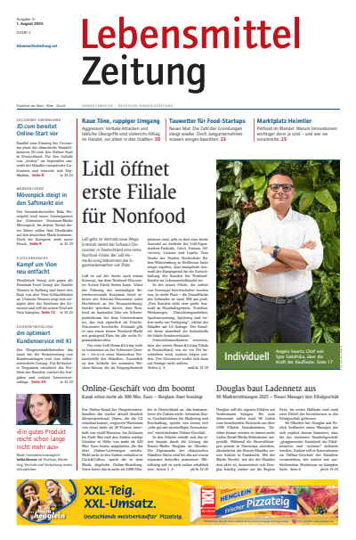 Cover der Ausgabe: Lebensmittel Zeitung Jahrgang 77 (2025), Heft 31