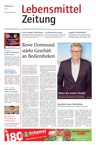 Cover of Volume: Lebensmittel Zeitung Volume 77 (2025), Issue 51-52