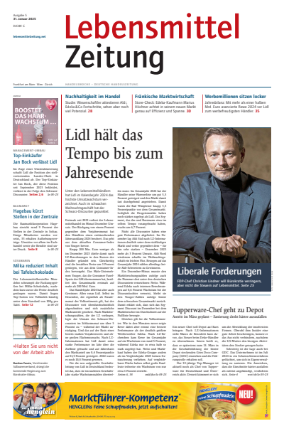 Cover of Volume: Lebensmittel Zeitung Volume 77 (2025), Edition 5