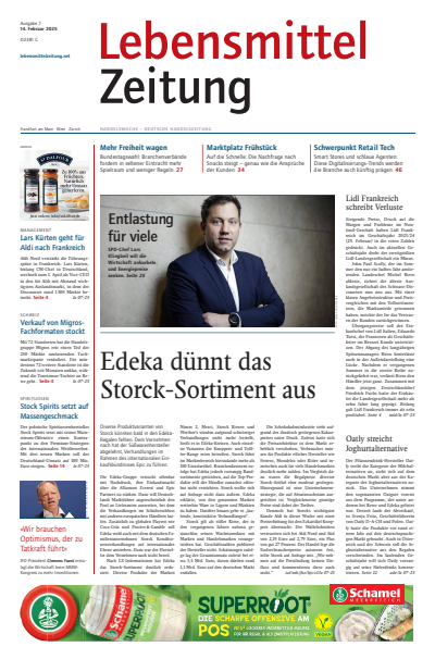 Cover of Volume: Lebensmittel Zeitung Volume 77 (2025), Edition 7