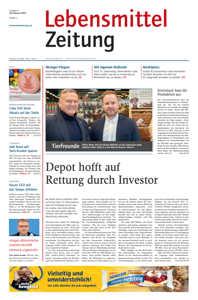 Cover der Ausgabe: Lebensmittel Zeitung Jahrgang 77 (2025), Heft 9