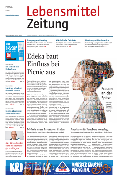 Cover der Ausgabe: Lebensmittel Zeitung Jahrgang 78 (2026), Heft 10