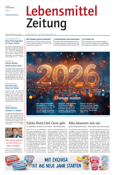 Cover der Ausgabe: Lebensmittel Zeitung Jahrgang 78 (2026), Heft 1