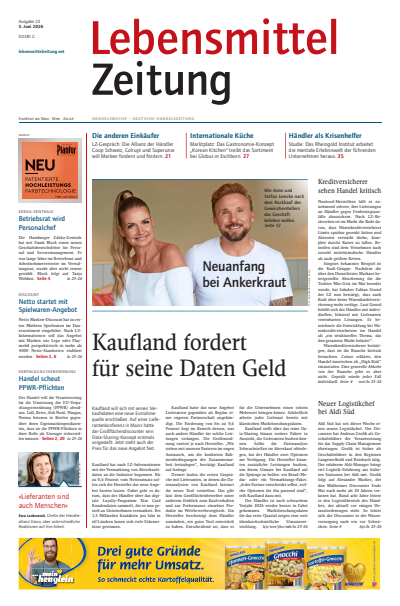 Cover der Ausgabe: Lebensmittel Zeitung Jahrgang 78 (2026), Heft 23